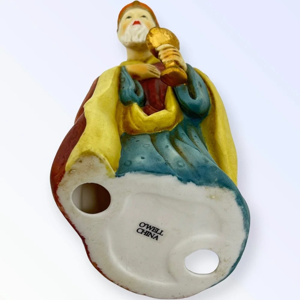 O'well Nativity Heritage Kneeling Wiseman Christmas Replacement 4.25